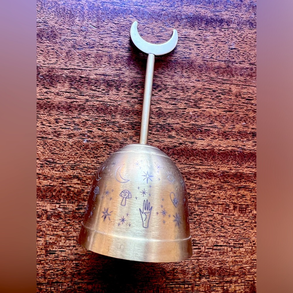 Crescent Moon Altar Bell